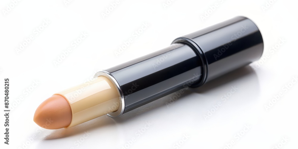 Close-up shot of a creamy concealer stick for makeup, beauty, cosmetics, product, close-up, makeup, concealer Close-up shot of a creamy concealer stick for makeup, beauty, cosmetics, product, close-up, makeup, concealer