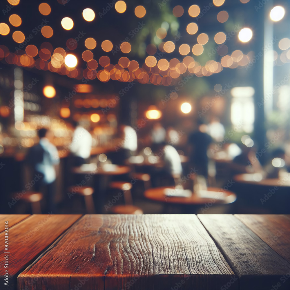 Empty Rustic Wood Table with Blurred Soft Light and Bokeh Background: Perfect for Product Display and Business Presentations Empty Rustic Wood Table with Blurred Soft Light and Bokeh Background: Perfect for Product Display and Business Presentations