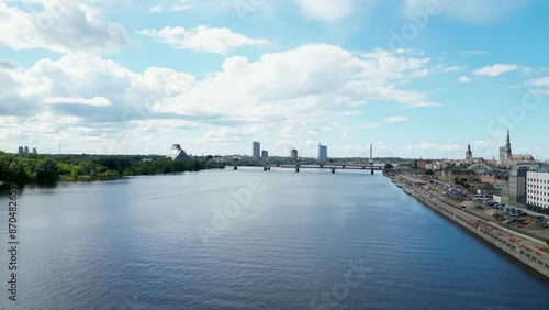 Wallpaper Mural Aerial View of Some Parts of Riga, Latvia Torontodigital.ca