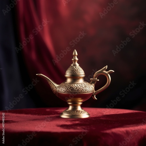 magic lamp on the table