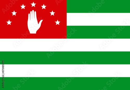Abkhazia flag illustrator country flags
