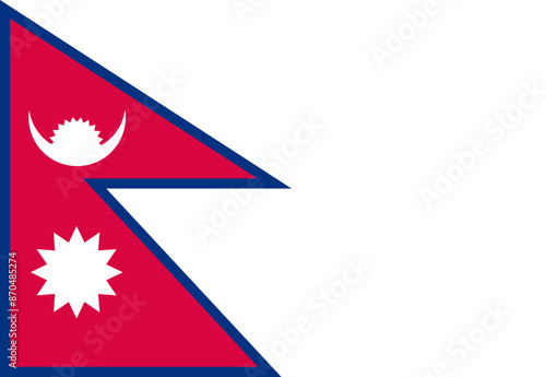 nepal flag illustrator country flags