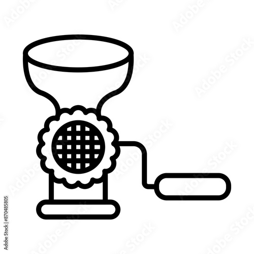 Meat Grinder line icon
