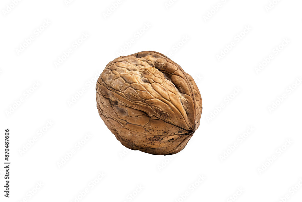 a walnut on a white background a walnut on a white background