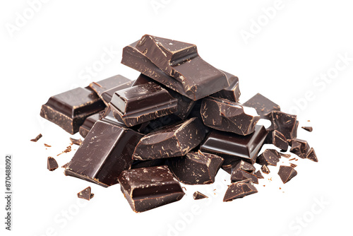 Obraz na płótnie a pile of chocolate pieces w salonie