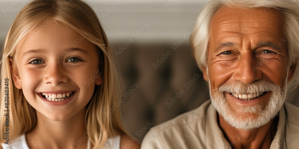 Joyful Family Portrait with Radiant Smiles Joyful Family Portrait with Radiant Smiles