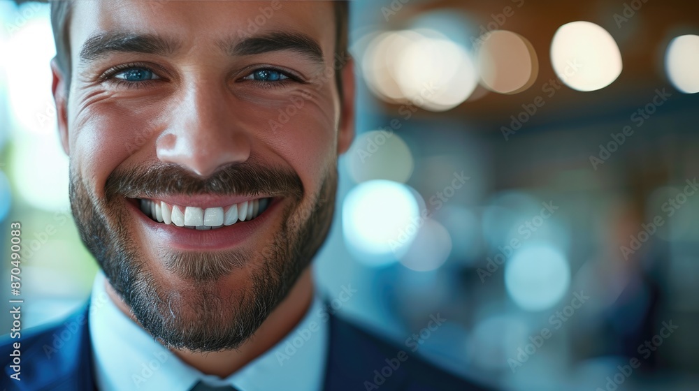 Portrait of Smiling CEO in Business Setting Portrait of Smiling CEO in Business Setting