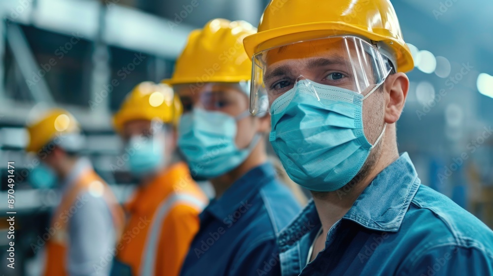 Construction Workers in Protective Gear Construction Workers in Protective Gear