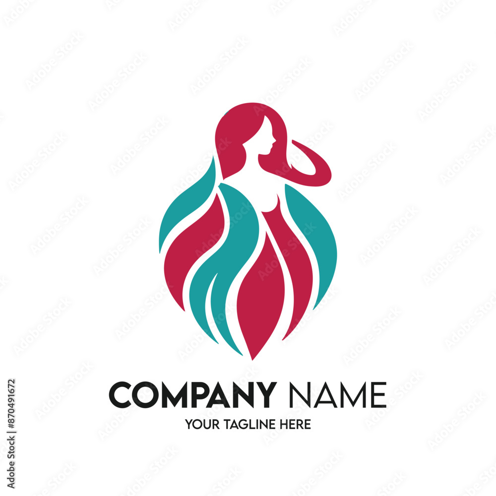 Fototapeta premium Elegant Beauty Salon and Spa Logo