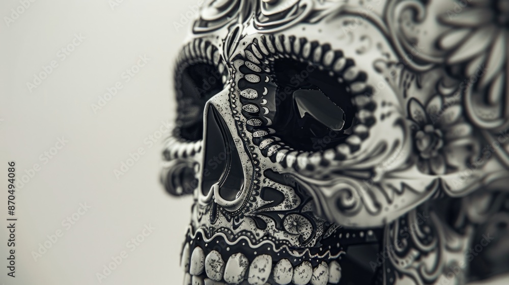 Black and White Skull Black and White Skull