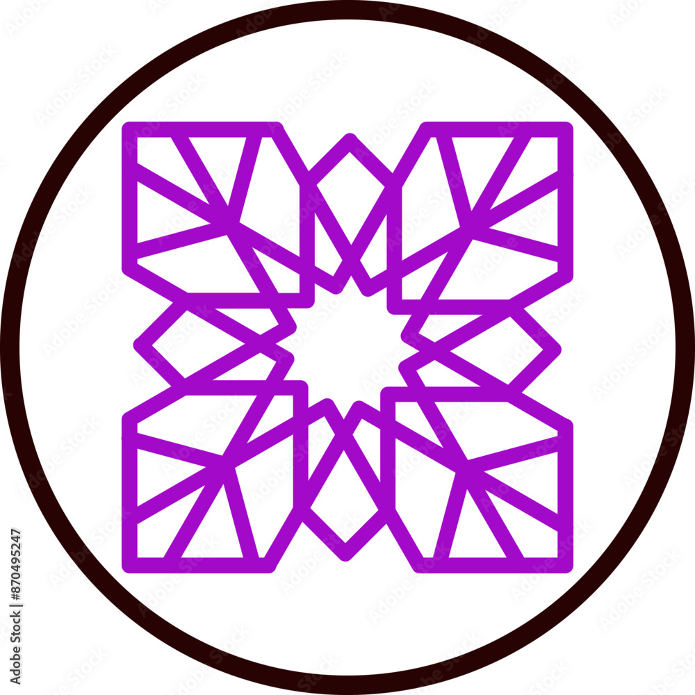 traditional islamic patterns Vector Line Purple Circle Black traditional islamic patterns Vector Line Purple Circle Black