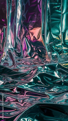 Iridescent foil  background Wallpaper