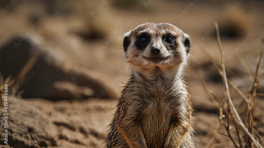 Fototapeta premium meerkat on the lookout
