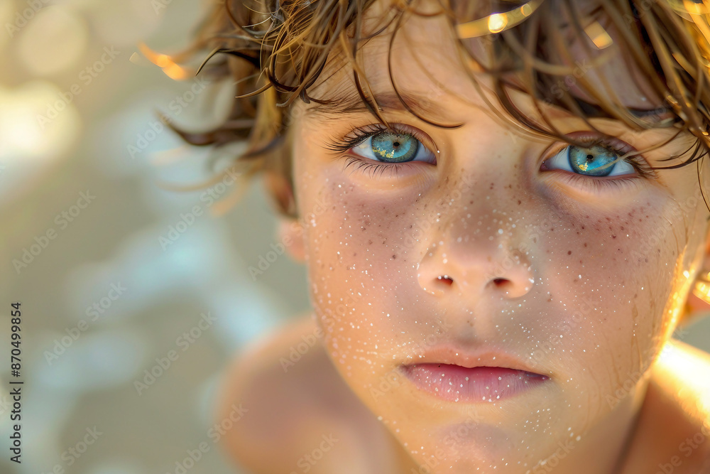 Funny children kids playing at the beach seaside poolside aquapark summer leisure weekend time, Generative AI Funny children kids playing at the beach seaside poolside aquapark summer leisure weekend time, Generative AI