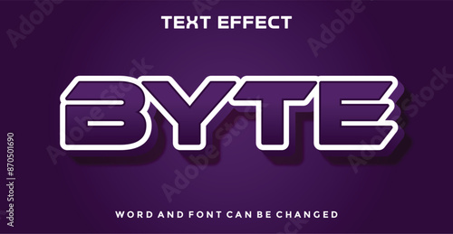 Show editable text effect