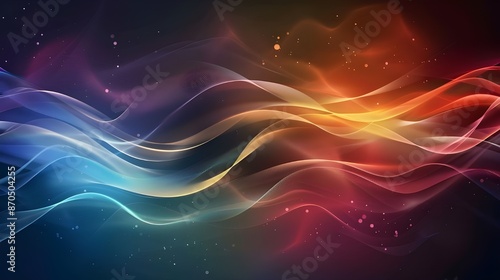 Wallpaper Mural abstract background with waves Torontodigital.ca