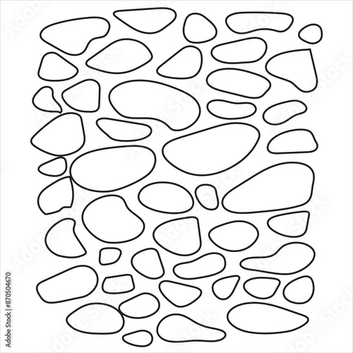 Stone path vector icon. . Isolated on a white  background. vector illustration. EPS 10