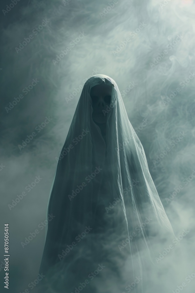 Ghostly figure in fog Ghostly figure in fog