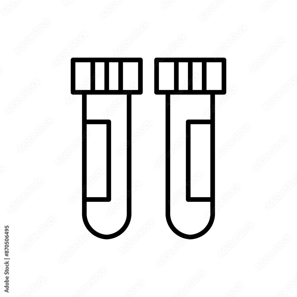 test tube line icon test tube line icon