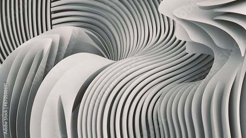 3d background with wave illustration beautiful bending pattern Wallpaper