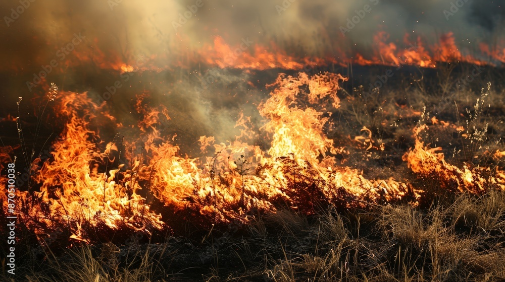 Flames surge in a controlled burn, a tool for managing and preserving the health of the land. Flames surge in a controlled burn, a tool for managing and preserving the health of the land.