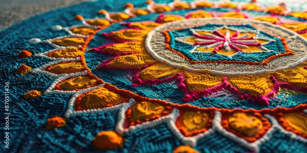 Colorful Rug Close-up Colorful Rug Close-up
