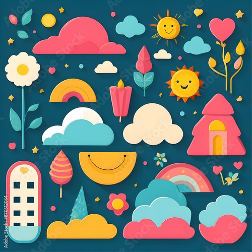 Whimsical Wonderland: A Playful Pack of Papercraft Dreams 
