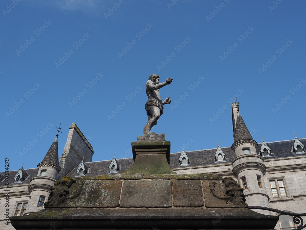 Fototapeta premium Mannie sculpture in Aberdeen