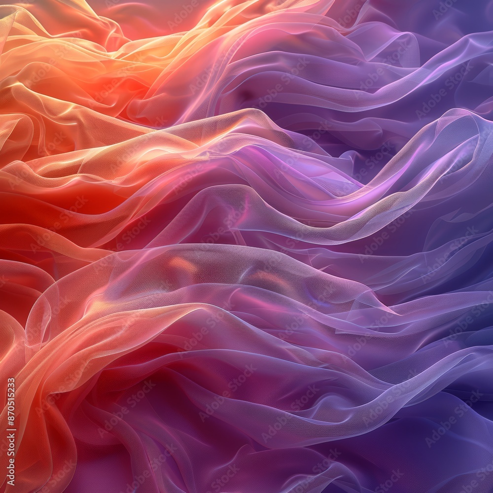 Obraz premium Rainbow colored wave abstract painting