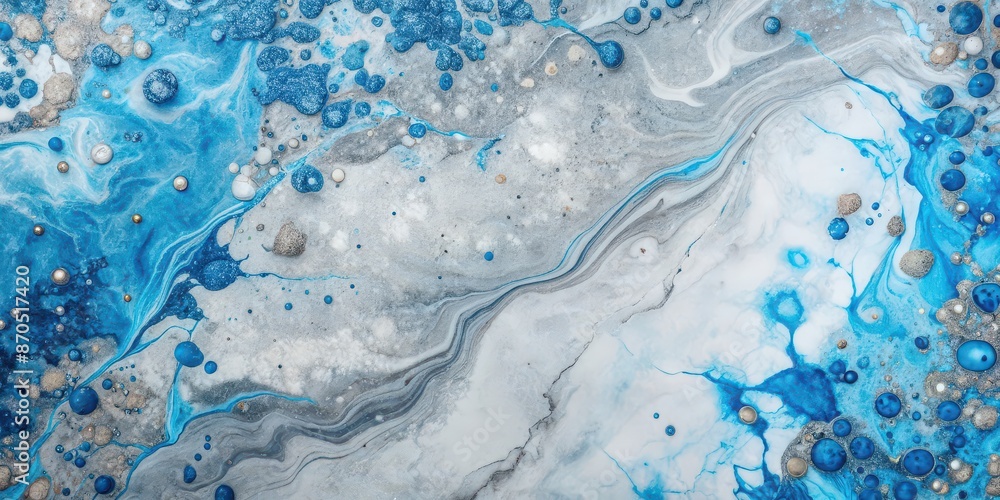 Blue and silver ink splatter on a marble surface, marble, texture, abstract, background, artistic, elegant, design, creative Blue and silver ink splatter on a marble surface, marble, texture, abstract, background, artistic, elegant, design, creative