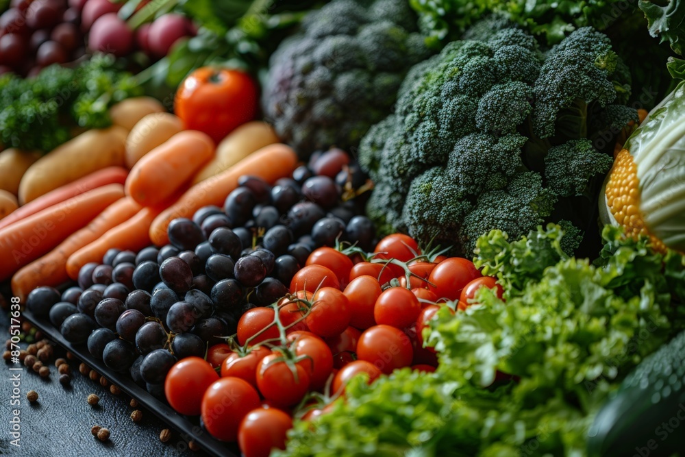 Close-Up of Fresh Produce on a Black Surface Close-Up of Fresh Produce on a Black Surface