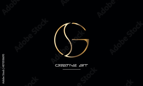 GS, SG, G, S abstract letters logo monogram