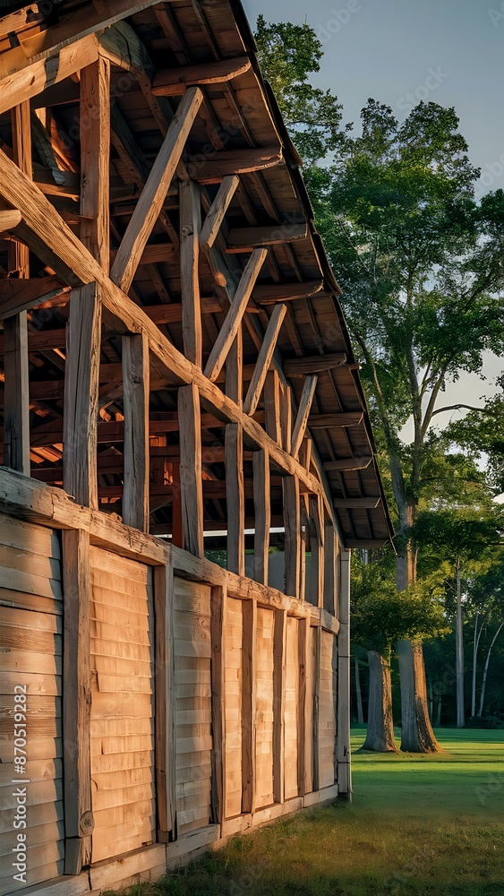 Obraz premium Walnut wood texture. Super long walnut planks texture background.Texture element