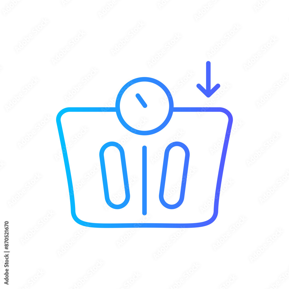 weight loss gradient icon weight loss gradient icon