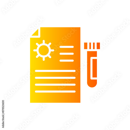 blood test gradient icon