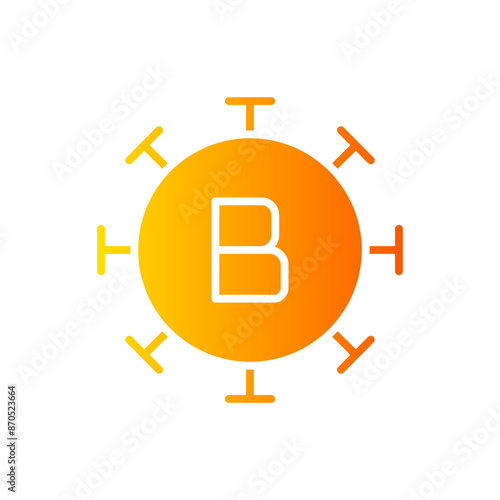 hepatitis b gradient icon