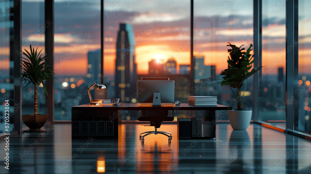 Fototapeta premium Modern business environment background