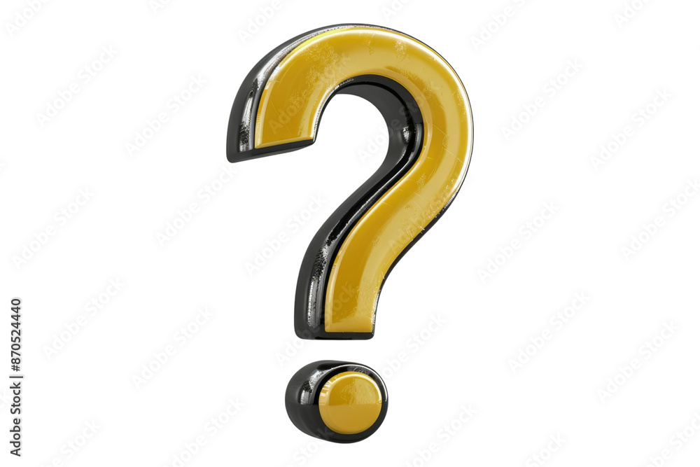 Question mark 3d icon isolated on transparent background Question mark 3d icon isolated on transparent background