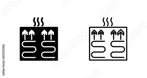 Underfloor Heating Vector Icon