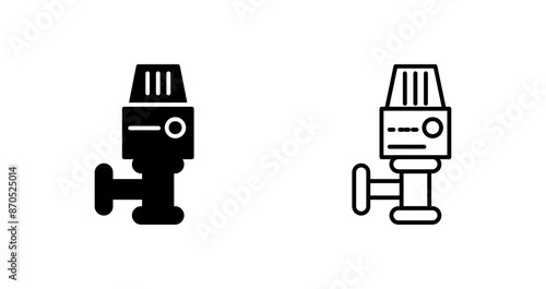 Thermostatic Head Vector Icon