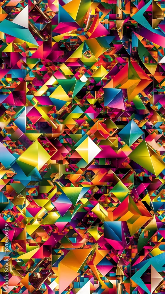 Abstract 2D geometric colorful background Abstract 2D geometric colorful background