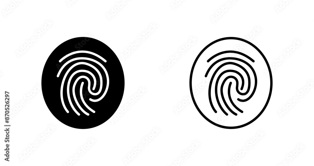 Fingerprint Vector Icon Fingerprint Vector Icon