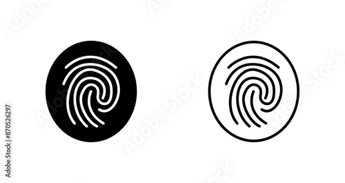 Fingerprint Vector Icon