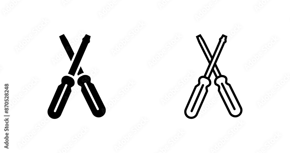 Screwdriver Vector Icon Screwdriver Vector Icon