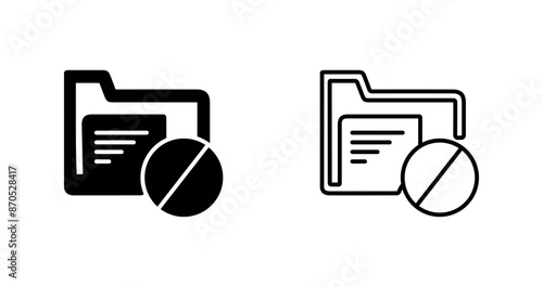 Restrict Vector Icon