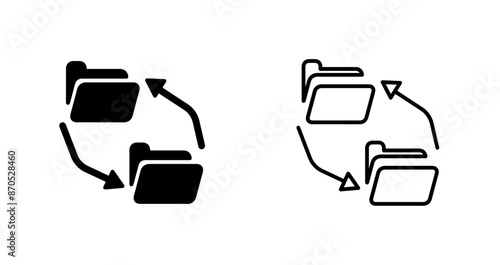 Data Exchange Vector Icon