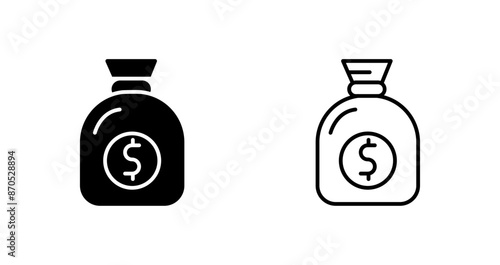 Sack Of Money Vector Icon