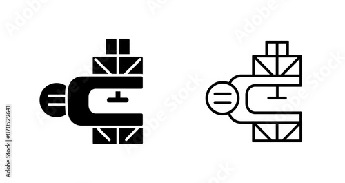 Clamp Vector Icon