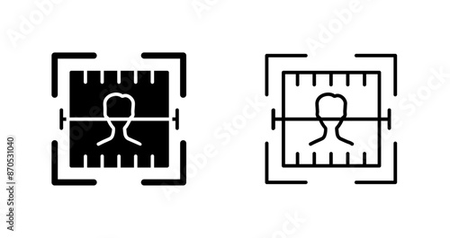 Face Scan Vector Icon