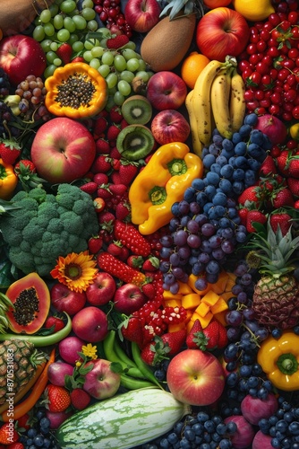 Fresh produce market selection © Alexandr